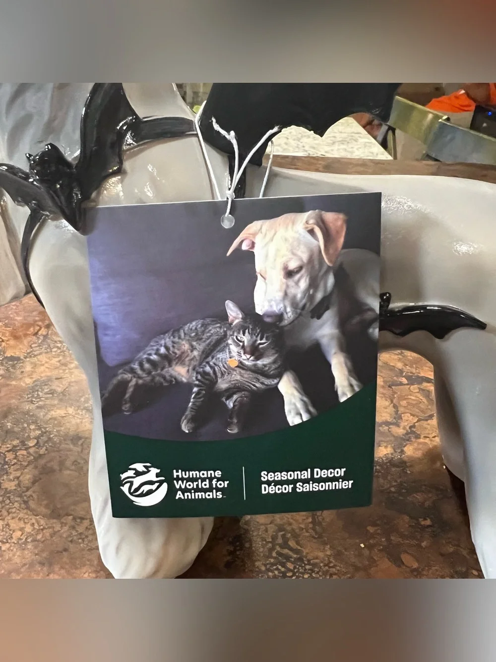Halloween Schnauzer Bat Dog ghost bucket viral NWT Humane World for Animals